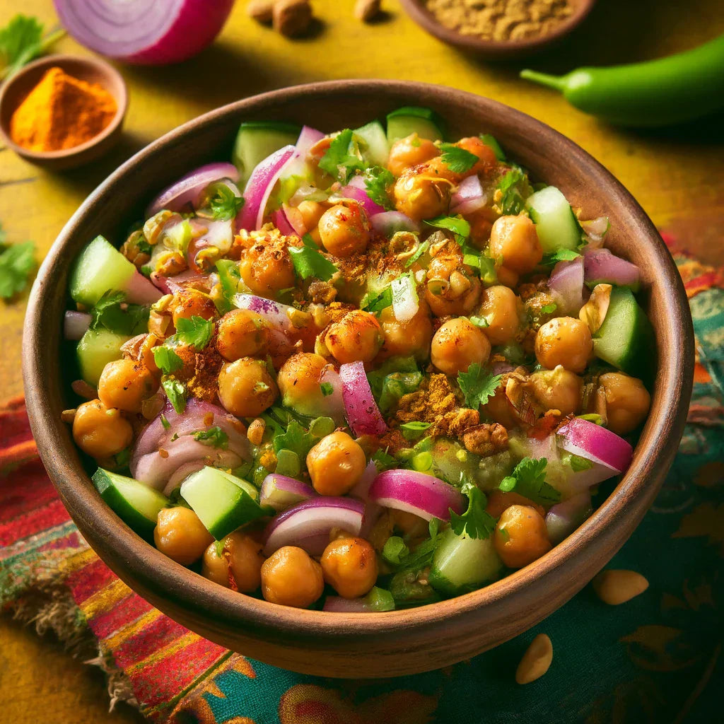 Pistachio Oil-Spiced Chickpea Salad